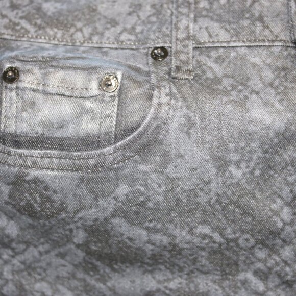 Rag & Bone Nina High Rise Ankle Cigarette Jeans Black Snake Foil SZ 30 NWT $255 - Picture 13 of 16